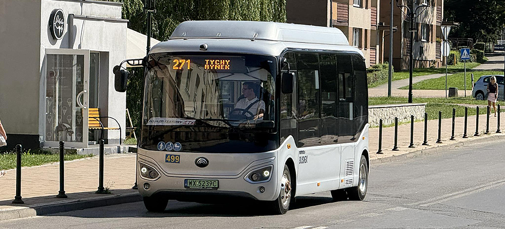 Elektryczny Yutong E7S na testach w PKM Tychy