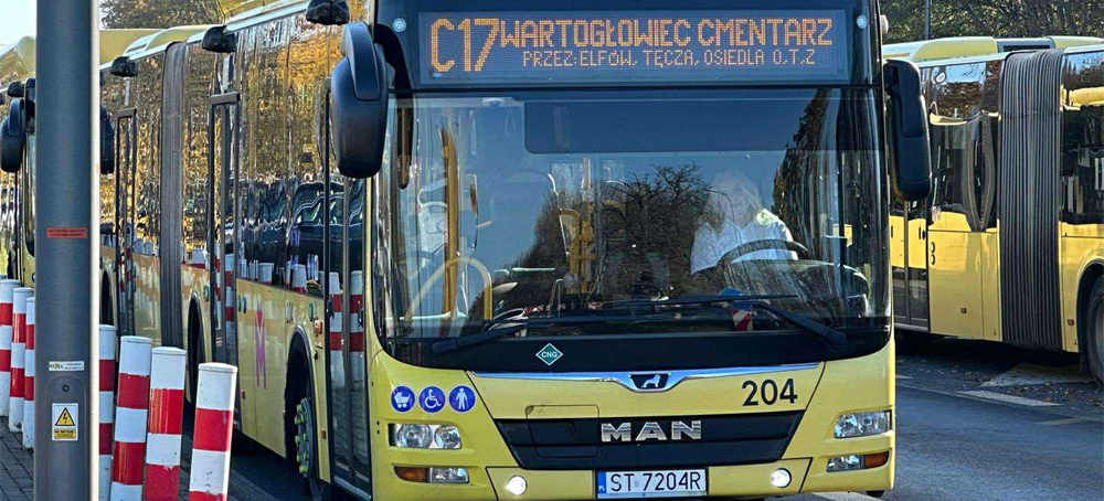 Komunikacja miejska w okresie Wszystkich Świętych